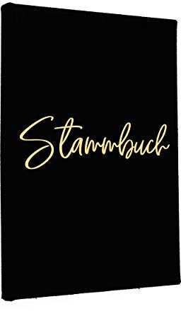 Hochzeitideal Produktbild Stammbuch der Familie Amore schwarz 21,0 cm x 15,0 cm - Buchbinderleinen Hochzeit - Familienbuch Standesamt mit 6-Fach Ringmechanik für Urkunden mit Behördenlochung