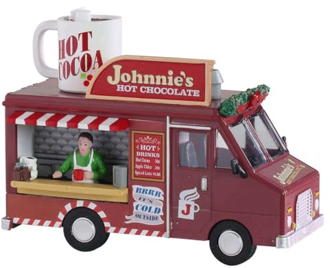 Lemax 93442 Johnnie's Hot Chocolate Christmas Village, Multicolor