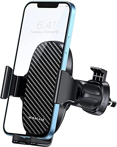 Miracase [Generación Estable Ultra Soporte Movil Coche Universal contra Sacudidas, Porta Telefono para Rejilla, Compatible con iPhone 16 Pro MAX,14 13 12 11,Xiaomi, Samsung y Más