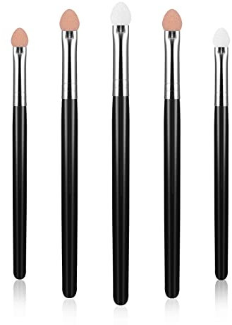 WLLHYF 5Pcs Makeup Brushes Set Eyeshadow Applicators Sponge Eyeshadow Brush Sets Reusable Washable Professional Eye Shadow Applicator Brush Set
