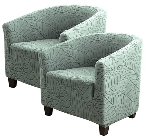 uyeoco Sesselhusse Sesselbezug Sesselschoner Sesselüberwurf Jacquard Elastisch Stretch Sofahusse Husse für Clubsessel Loungesessel Cocktailsessel (Color : #3, Size : 2pcs)