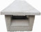 Generico Cappello Fumaiolo Comignolo con Base Quadrata 30x30 in Cemento Grigio Grezzo