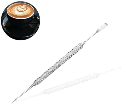 Penna per Latte Art Penna per decorare il caffè Latte Art Penna per il caffè in acciaio inox strumento domestico da cucina per il fai da te Vari modelli creativi speciali (Acciai inossidabili)