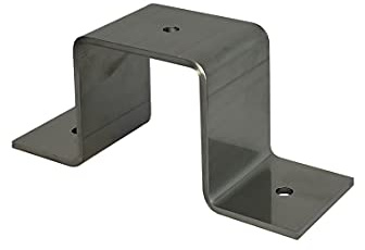 Abrazadera de tubo cuadrado, abrazadera, tubo cuadrado de acero inoxidable, 60 x 60, 70 x 70, 80 x 80, 90 x 90, 100 x 100 (120 x 120 mm)