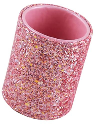 Healeved Organizer Per Pennelli Trucco in Pu Rosa Contenitore Compatto Per Pennelli Penne E Posate Soluzione Salvaspazio Per Casa E Ufficio Design Elegante E Portatile