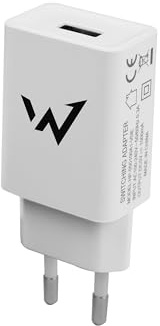 Wonder Full Power – Chargeur Secteur 5W – 1 Port USB-A – Charge Universelle Smartphone/Tablette – Compact & Léger – Eco-Conçu – Blanc – Prise EU
