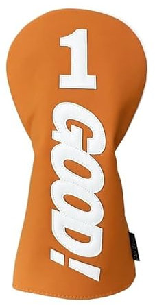 LUOKEKE Copri Mazza Copri Testata in Legno da Golf Driver in PU Fairway Ibrido Impermeabile Durevole Arancione Forniture da Golf Protezione Copri Testata da Golf Coprimazze(1 PCS Orange Driver)