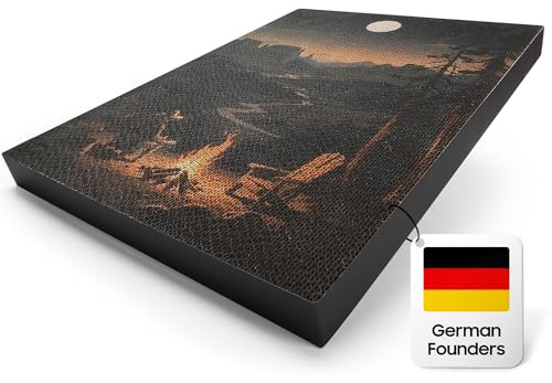 PetNovia - Premium Designer Kratzbrett für Katzen: 5-lagige Wellpappe für erhöhte langlebigkeit - selbstklebend Ideal für Ecken, Möbel oder Wand. 40 cm x 30 cm Groß