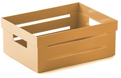 Snips Cassetta Multiuso, Organizer Multiuso, Contenitore Multiuso 2 LT, Colore Senape, 20 x 15 x 8,5 cm, Made in Italy
