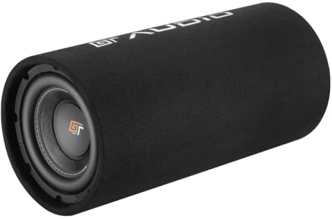 KIT SET PER BASS FACE GT AUDIO GT-BASS8.1, 1 subwoofer a tubo bass reflex con sub da 20 cm 200 mm 8, 300 watt rms e 600 watt max, 4 ohm, bagagliaio, per auto, 1 pezzo