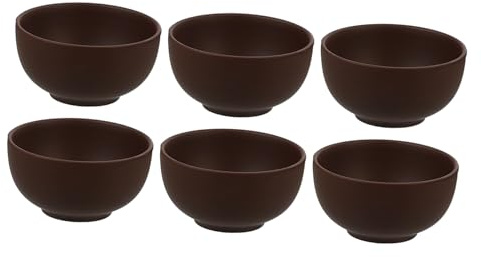 Homoyoyo Taza de Té China Hecha a Mano de Arcilla Morada 6 Piezas | Color Café, Boca Redonda y Acabado Fino sin Rebabas, Estilo Simple y Natural para Coleccionistas