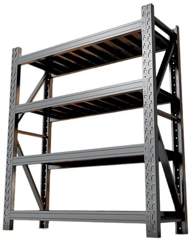 Scaffali di stoccaggio resistenti del metallo 4 scaffali regolabili della scaffalatura del garage delle unità dello scaffale d'acciaio industriale per il magazzino del seminterrato e la nizzazione
