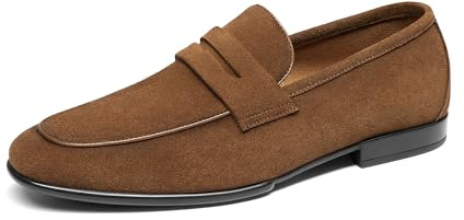 Bruno Marc Klassiska Penny Loafers läder mocka klänning skor bekväm lätt slip-on sko solace reserve