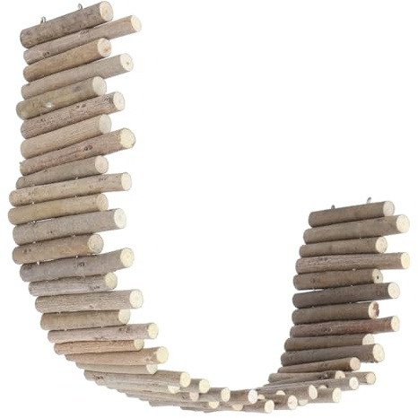BCOATH Juguete para Mascotas Hámster Valla de Madera Resistente a Mordeduras 60 Cm Cerca Segura para Jaulas de Animales Pequeños y Chinchillas Parque Infantil para Ejercicio y Diversión