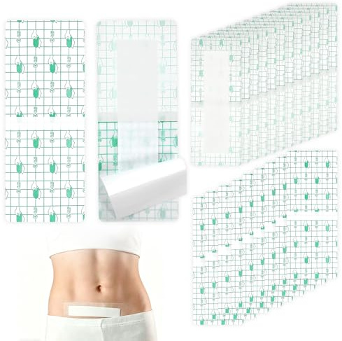 30 Stück Duschpflaster wasserfest 25x10cm transparent Wundverband steril | Atmungsaktiver Wundschutz, Pflaster zum Duschen Schwimmen, geeignet für Tattoo Pflege, großflächige Abdeckung Schutz