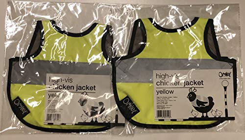 Omlet Doppelpack Warnweste für Hühner - 2 x Gelb