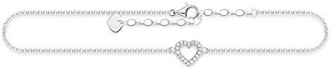 Thomas Sabo Damen Fußkettchen Herz 925 Sterling Silber AK0007-051-14-L27v