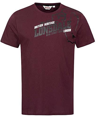 Lonsdale Herren Benlee Kapuzenshirt Epperson Hemd, Rosso, XX-Large