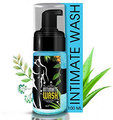 urbangabru Lavado íntimo para hombres con aceite de árbol de té, aloe vera y aceite de espino amarillo - 100 ml