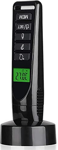 Maclean PR-638 Digitales Berührungsloses Infrarot-Thermometer mit Ständer 4 in 1 Stirn Ohr Objekt und Raum LCD-Display