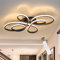 ZMH Deckenlampe LED Deckenleuchte Wohnzimmer - Schwarz 65W Wohnzimmerlampe Dimmbar mit Fernbedienung in Schmetterlingforming Modern Design Deckenbeleuchtung für Schlafzimmer Esszimmer Arbeitszimmer
