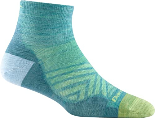 Darn Tough Run 1/4 Ultra-Lightweight Sock - Women's Aqua Medium
