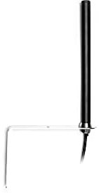 Alda PQ 5G, 4G, LTE, 3G, 2G, 5G NR Router Antenne, witterungsbeständig, IP67, SMA-M Stecker, Wandmontage, 3,9 dBi Gewinn bei 5G NR, schwarz, Bauform: Stab, Ultrabreitband, Kabellänge:10m