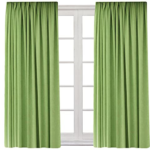 Cleanlevel Verdunkelungsvorhang (2er Set) 140x245 cm – Vorhang Blickdicht mit Kräuselband – Vorhang Verdunkelung mit Hitzeschutz & Kälteschutz