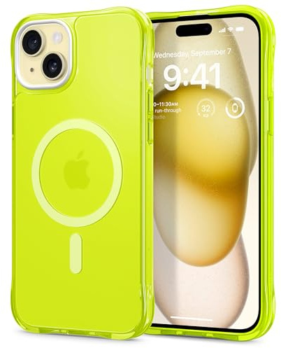 CYRILL von Spigen Ultra Sheer Mag Hülle Kompatibel mit iPhone 15 (2023) - Lime