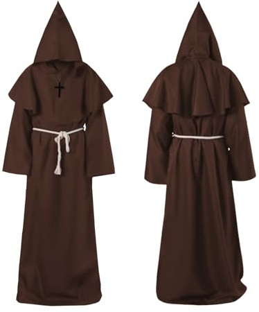 Kitimi Brown Monk Costume Adult