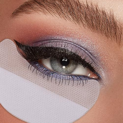 Eye Shadow Shield Protector Pads, 100 PCS Half-Moon Shape Patches for Eyelash Extensions and Lips Makeup Application Tool (200PC, One Size)