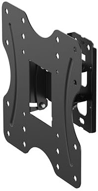 PureMounts Supporto a parete per TV, girevole, inclinabile, universale per monitor TV piatti e curvi da 23-42 pollici fino a 30 kg, VESA massimo 200x200 mm, nero