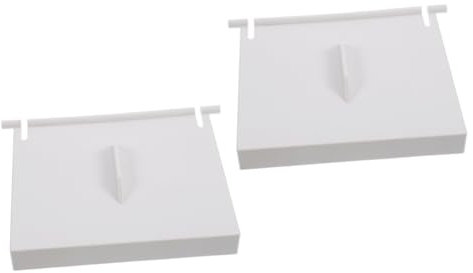 SUPVOX 2 Pièces Remplacement Porte Skimmer Piscine Couvercle De Vidange Porte Battante Skimmer Piscine Remplacement du Volet De La Porte du Skimmer Blanche Plastique