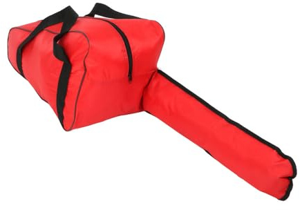 Tiardey Borsa per Motosega Portatile, Custodia Impermeabile, Supporto Organizer per riporre in Modo Sicuro la Motosega con Elegante Design Rosso