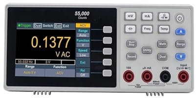 EVBELGBPZ Multimètre numérique XDM1041/XDM1241, USB, multimètre de Table de comptage 55000, testeur AC/DC(XDM1041)