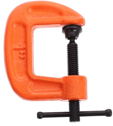 HOMOCONO 4pcs Mini G-Clamps 1 Inch Industrial Strength Table Mount Clamps Adjustable Universal Desk and Desktop Mounting Clamps for DIY and Professional Use