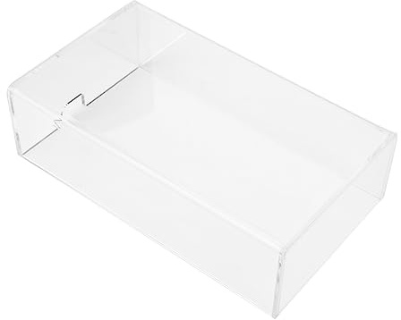 Angoily Transparente Acryl Mausabdeckung für Schreibtisch Staubdichter und Abnehmbarer Mausschutz Leicht zu Reinigen für Homeoffice und Büro