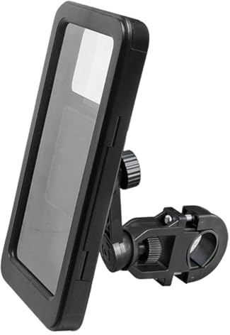 Motorcykel Navigering Fäste Universell Cykelmotorcykel Smartphones Monteringsstyrklämma Fodral Med TPU-touch Vattentät Utomhus 360° Justerbar
