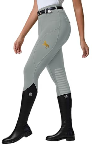 ArmoTex Women's Horse Riding Pants Knee-Patch Equestrian Breeches Horseback Schooling Tights for Women