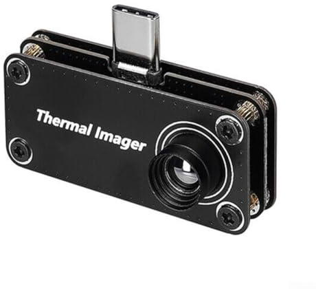 Termocamera a infrarossi con interfaccia di tipo C Risoluzione 32 × 32 Angolo di visione di 33 ° da -20 °C a 1000 °C Intervallo di misurazione 5 FPS per smartphone Android 8-12