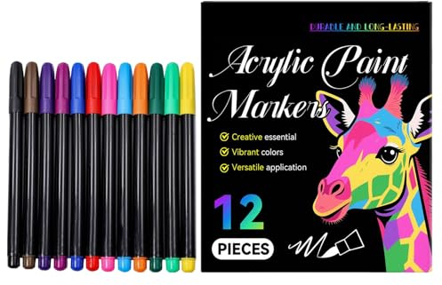 gifyym Paint Pens 12-Colors Painting Art