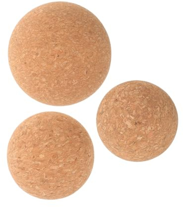 Anneome 3 St Mjuka Korkmuskelkulor för Massage Hand Fotmassage Yogarulle för Muskelavslappning och Återhämtning Portabel Fasciaboll för Träning och Stretchning