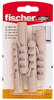 Fischer Dübel S 14 GK SB-Karte, 52113