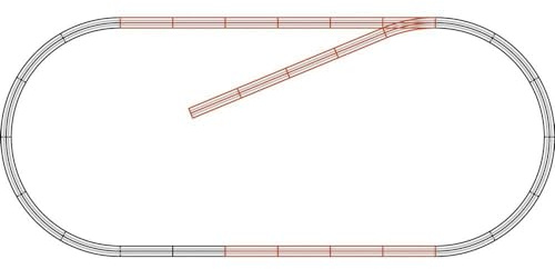 Roco 61101 H0 geoLINE (mit Bettung) Ergaenzungs-Set