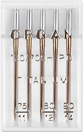 Organ Nadel 75-90/Titanium-Sticknadeln/5 Nadeln