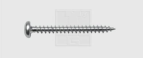 Holzschraube 4mm 40mm T-Profil Stahl verzinkt 200 Stück SWG