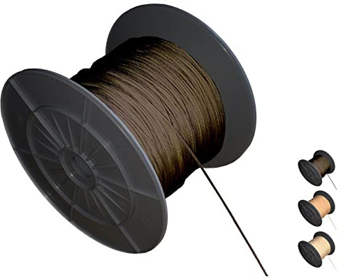 EFIXS Jalousien Schnur 2.2 mm - Dunkelbraun - 10-25 Meter - Hier: 10 Meter - Premium Jalousie Zugschnur - Ersatzschnur für Holz-, Bambus-, & Aluminiumjalousien - Hochwertige Jalousie Kordel