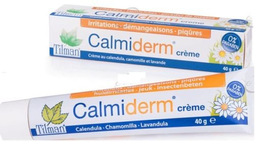 Calmiderm Creme bei Hautreizungen / Rötungen und Schürfwunden / Stacheln, kleine Verbrennungen - 40 ml -