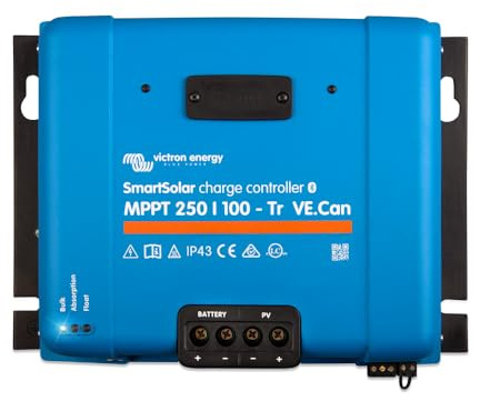 Victron Energy SmartSolar MPPT TR VE.Can 250V 100 amp 12/24/36/48-Volt Contrôleur de Charge Solaire (Bluetooth)