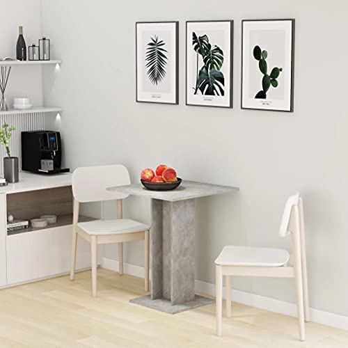 vidaXL Bistro Table Concrete Grey 60x60x75 cm Engineered Wood